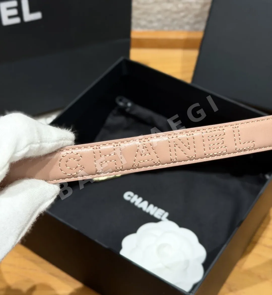 샤넬 퀼팅 램스킨 벨트 20mm 상세 이미지 7