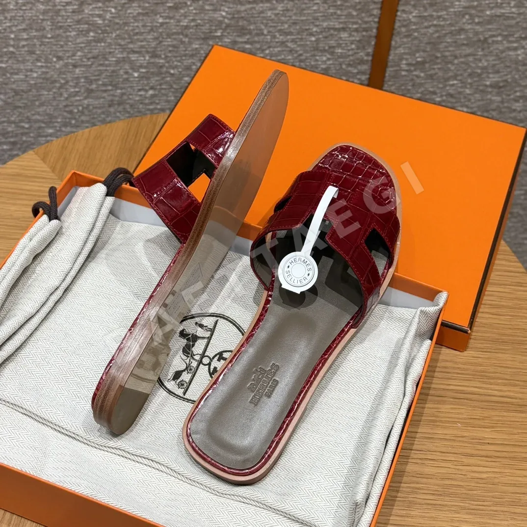 에르메스 오란 악어가죽 샌들 상세 이미지 4