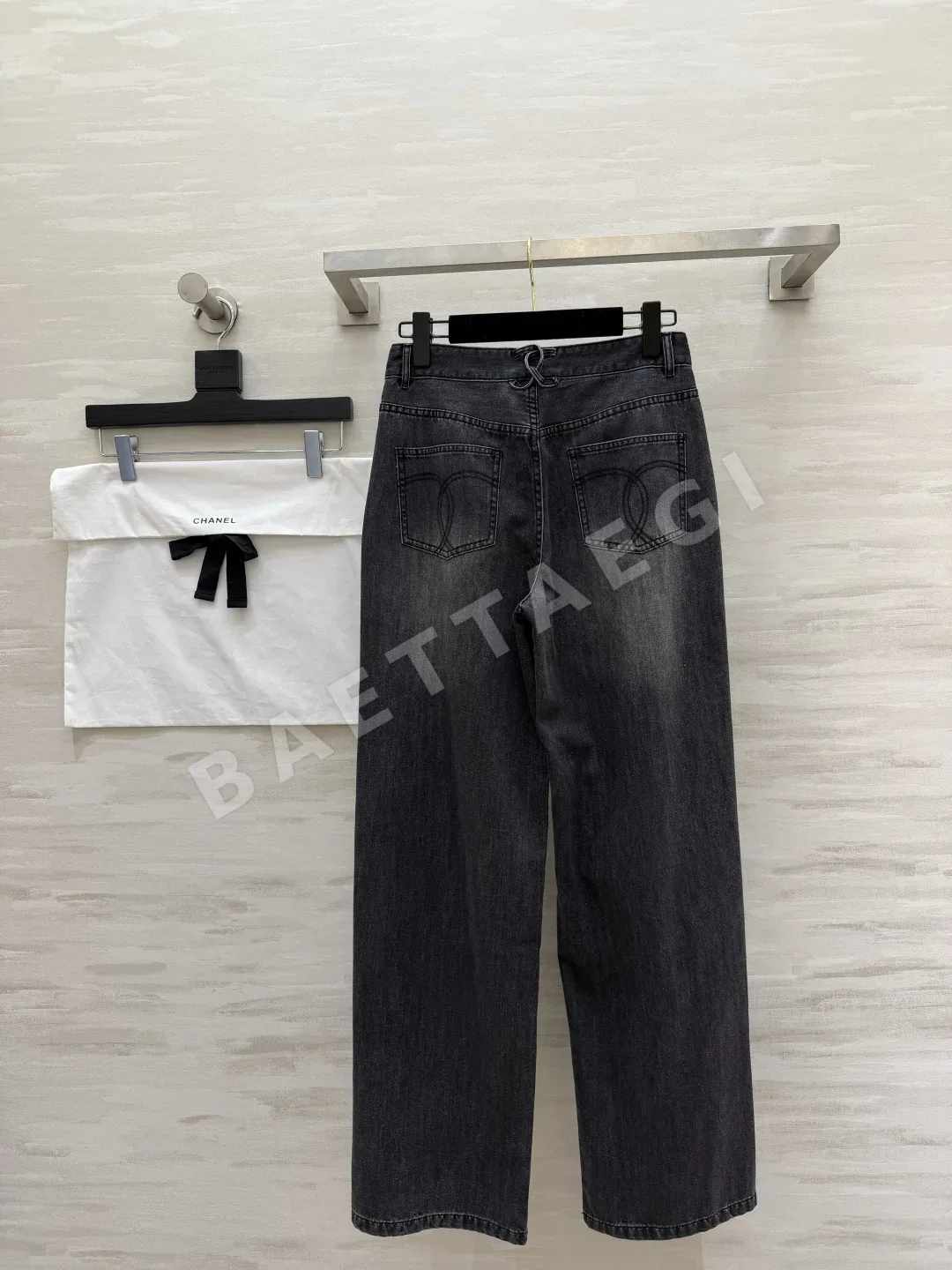 샤넬 스트레이트 레그 여성 바지 상세 이미지 7