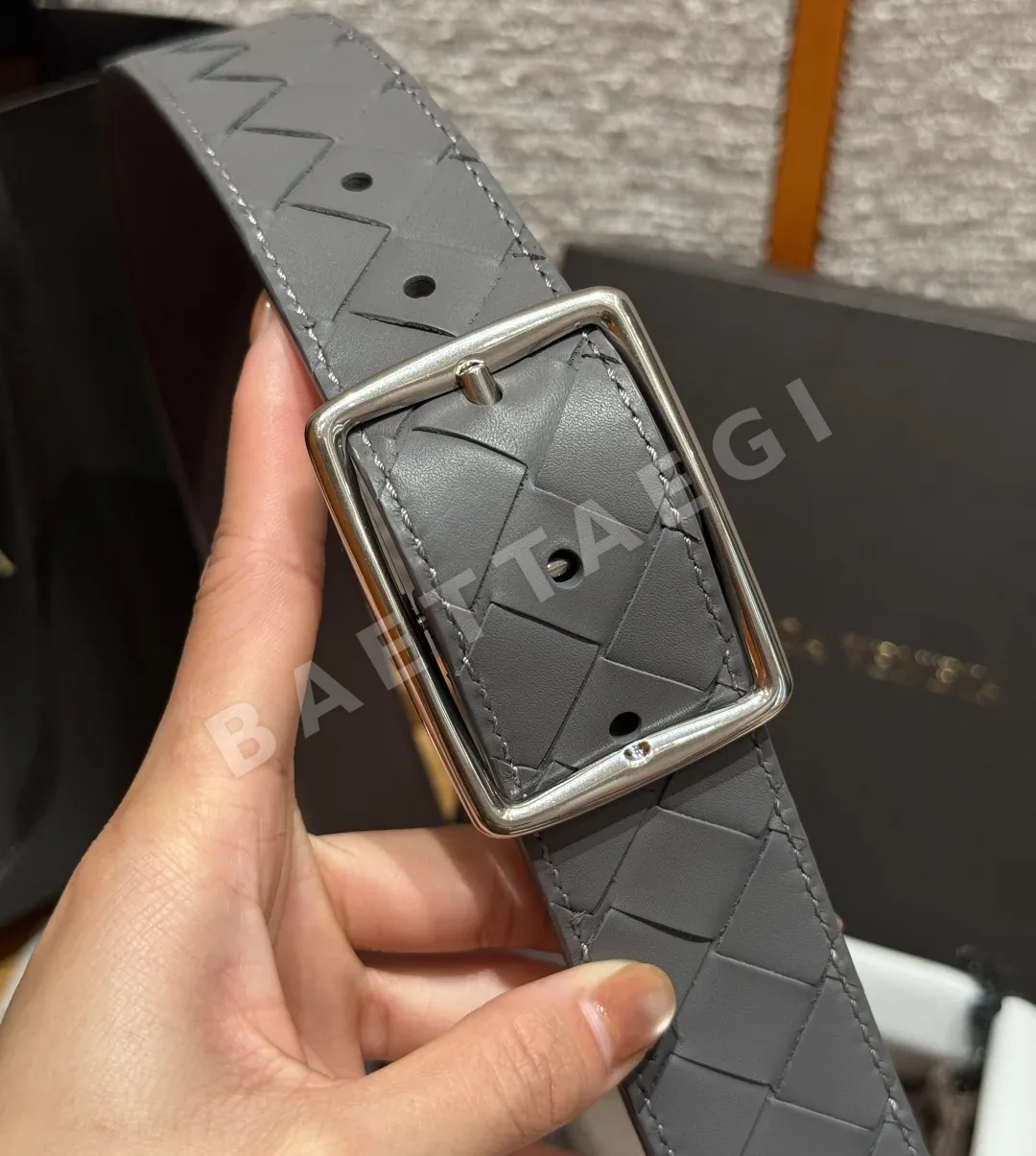 보테가베네타 인트레치아토 남성 가죽 벨트 40mm 상세 이미지 5