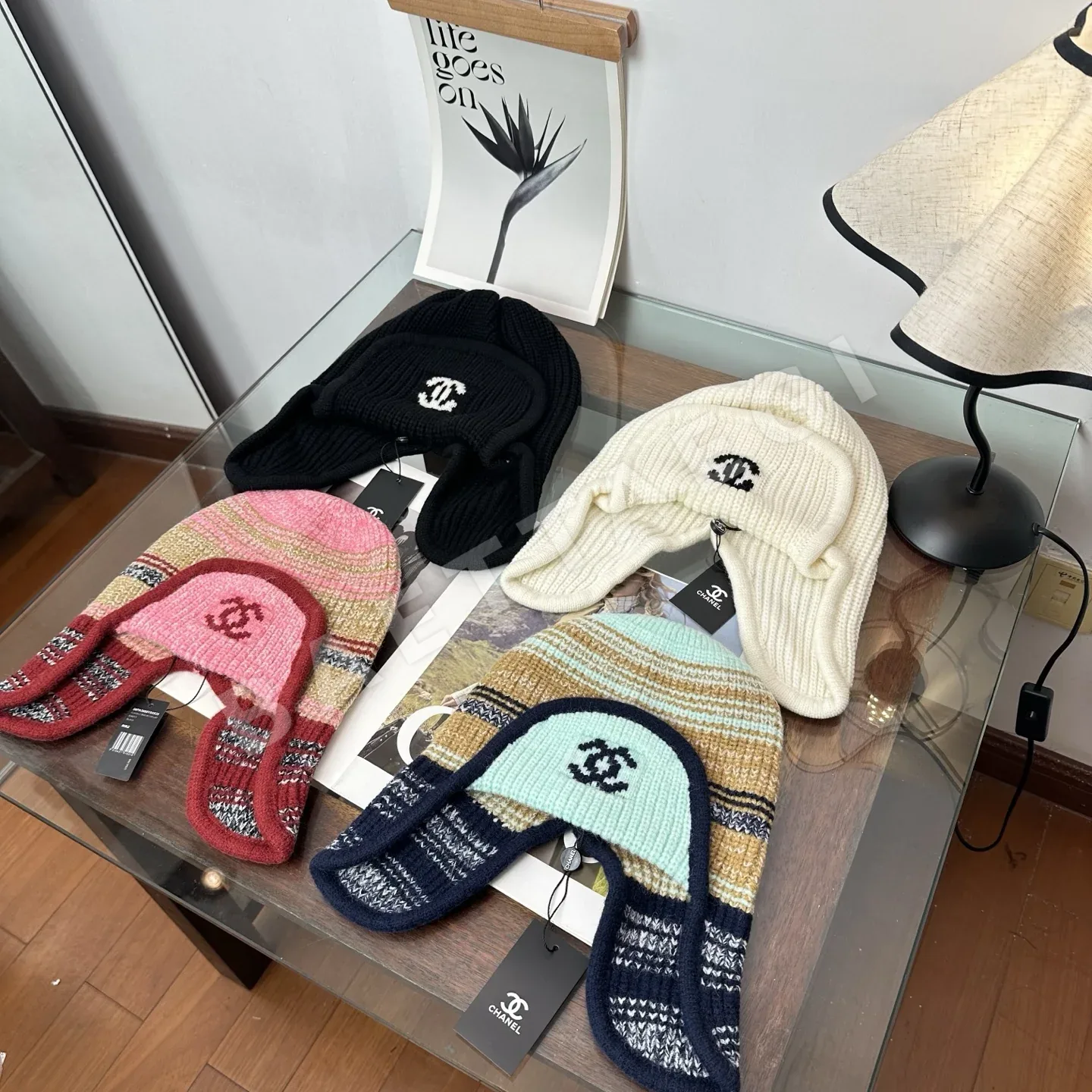 샤넬 니트 비니 모자 185572