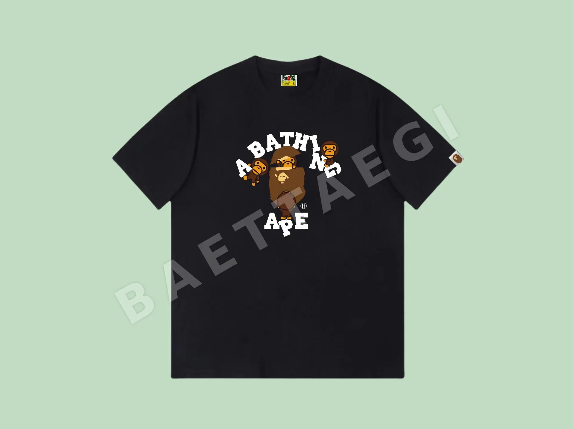베이프 프린트 반팔 티셔츠 B192