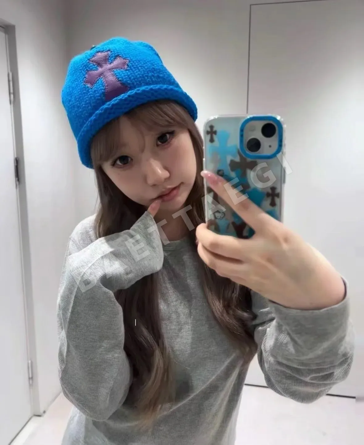 크롬하츠 카시미야 손뜨개 가죽 비니 상세 이미지 2