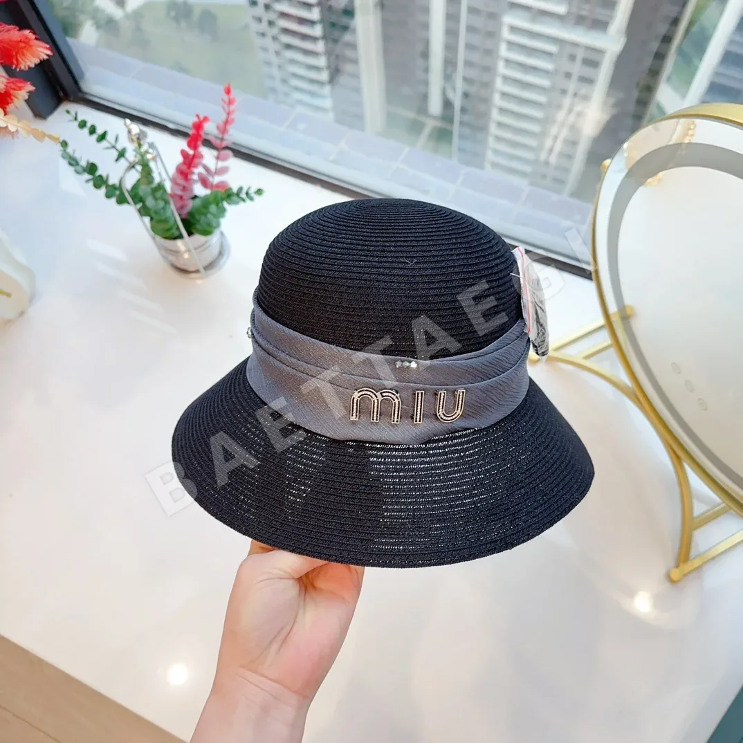 미우미우 실크 린넨 웨빙 접이식 선햇 상세 이미지 7
