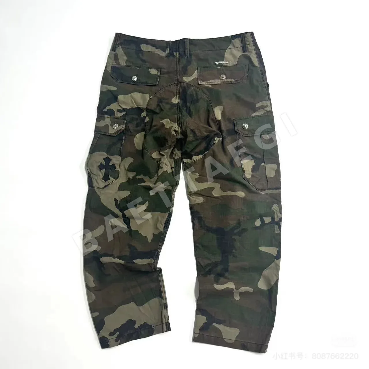 크롬하츠 카모플라주 송아지가죽장식 남성 바지 163522