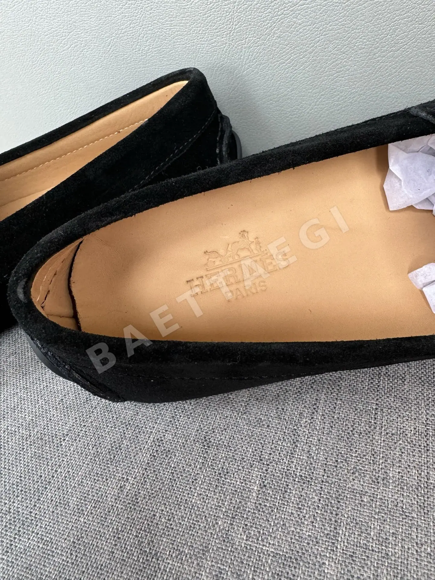 에르메스 로퍼 남성 스웨이드 상세 이미지 8