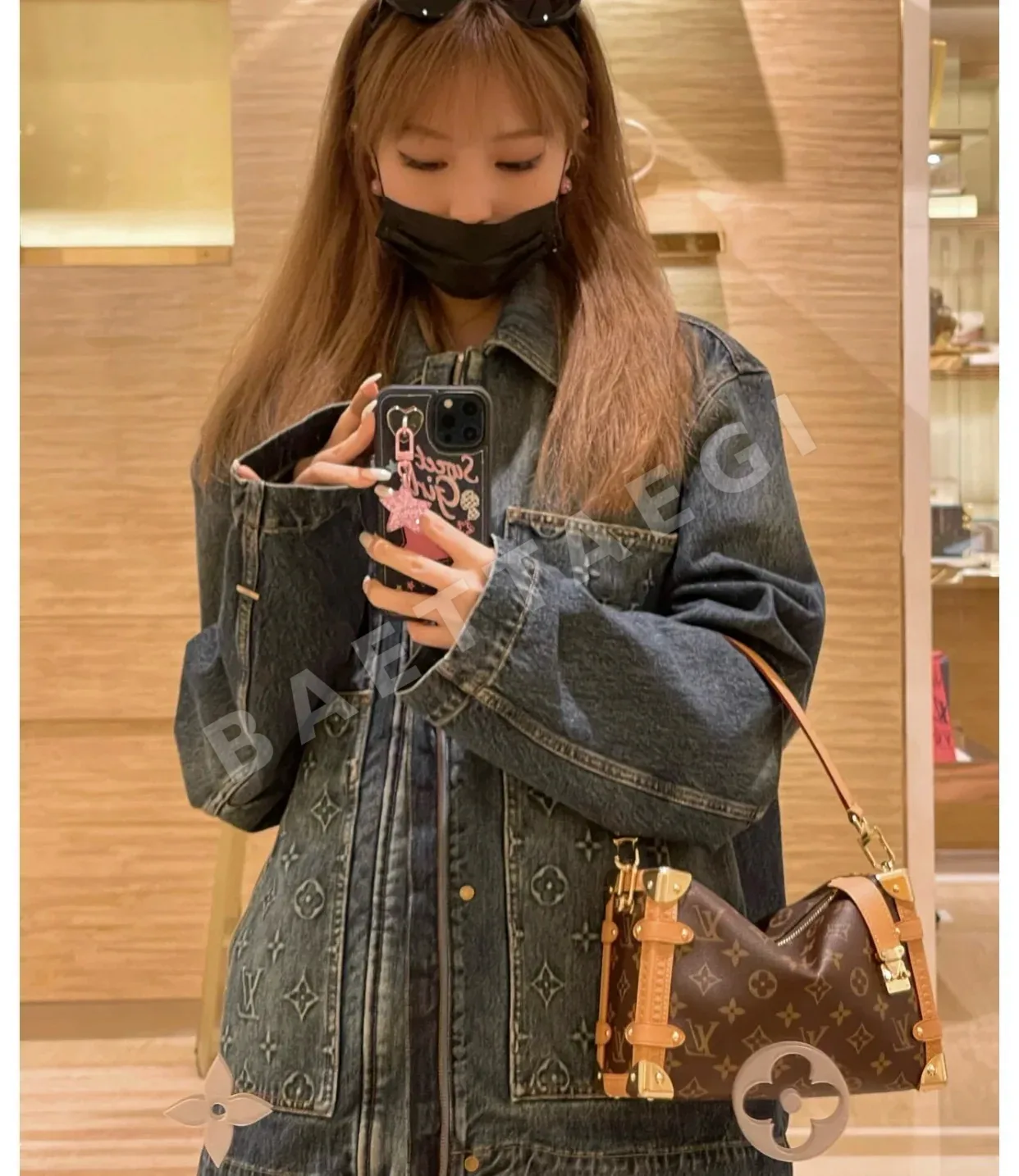 루이비통 14 온스 투톤 데님 남성 자켓 상세 이미지 8