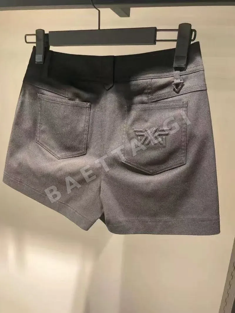PXG 여성용 봄여름 무지 캐주얼 골프 반바지 상세 이미지 6