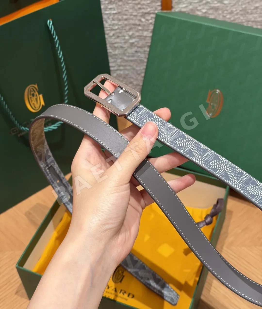 고야드 FRÉGATE 20mm 가죽 벨트 상세 이미지 8