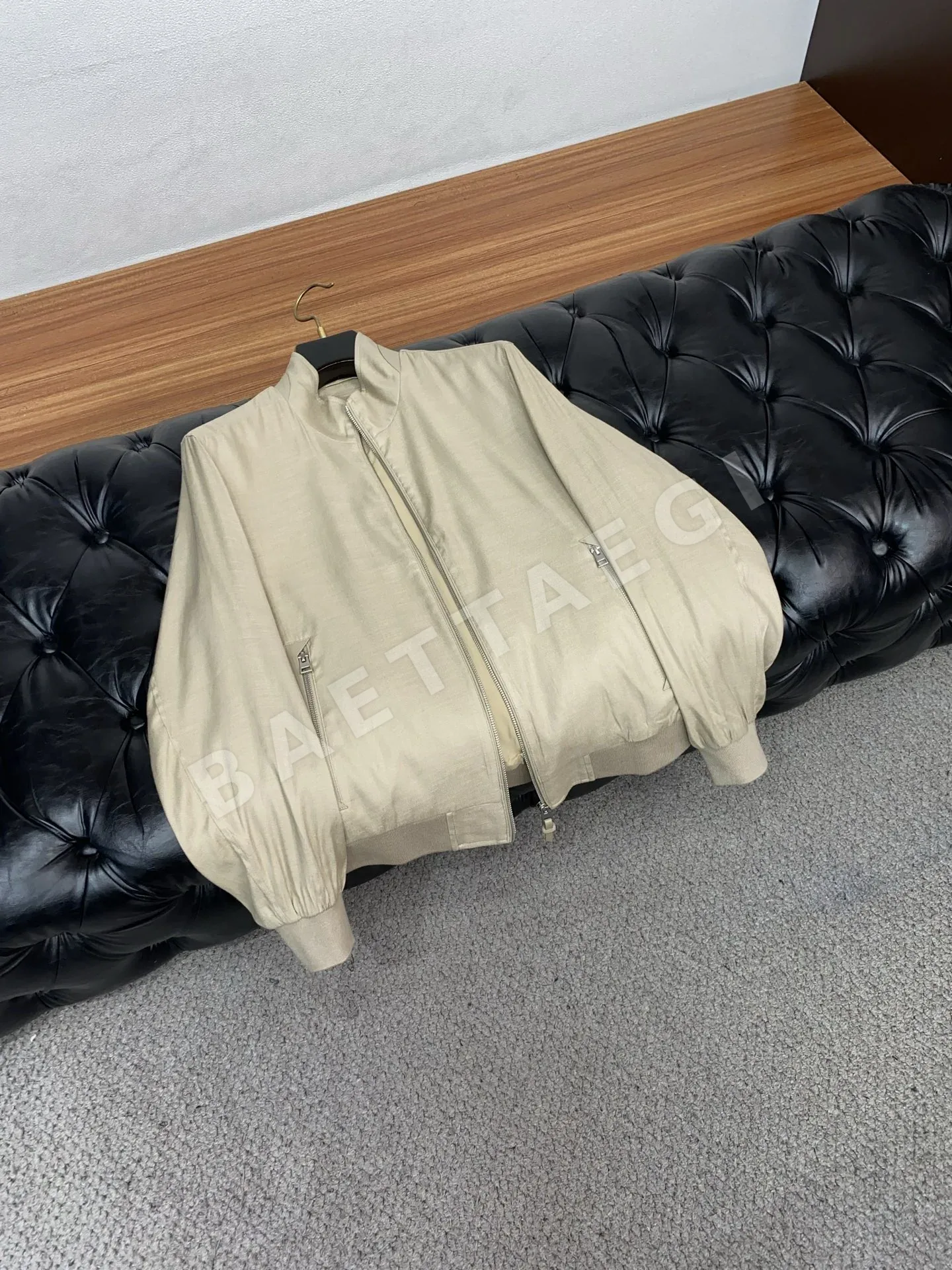 톰포드 남성 코튼 린넨 스탠드 카라 자켓 상세 이미지 6