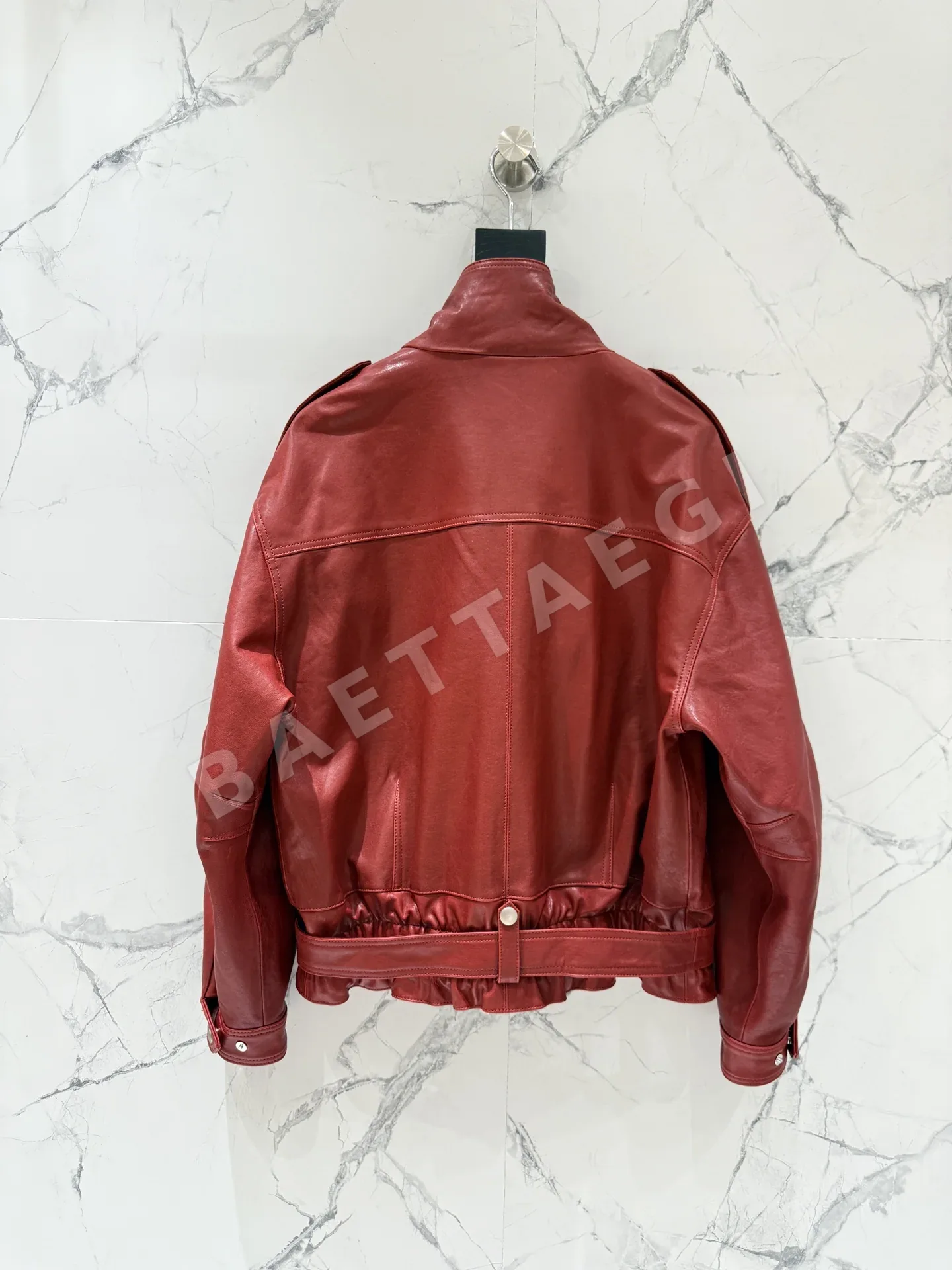 알라이아 양가죽 여성 자켓 상세 이미지 9