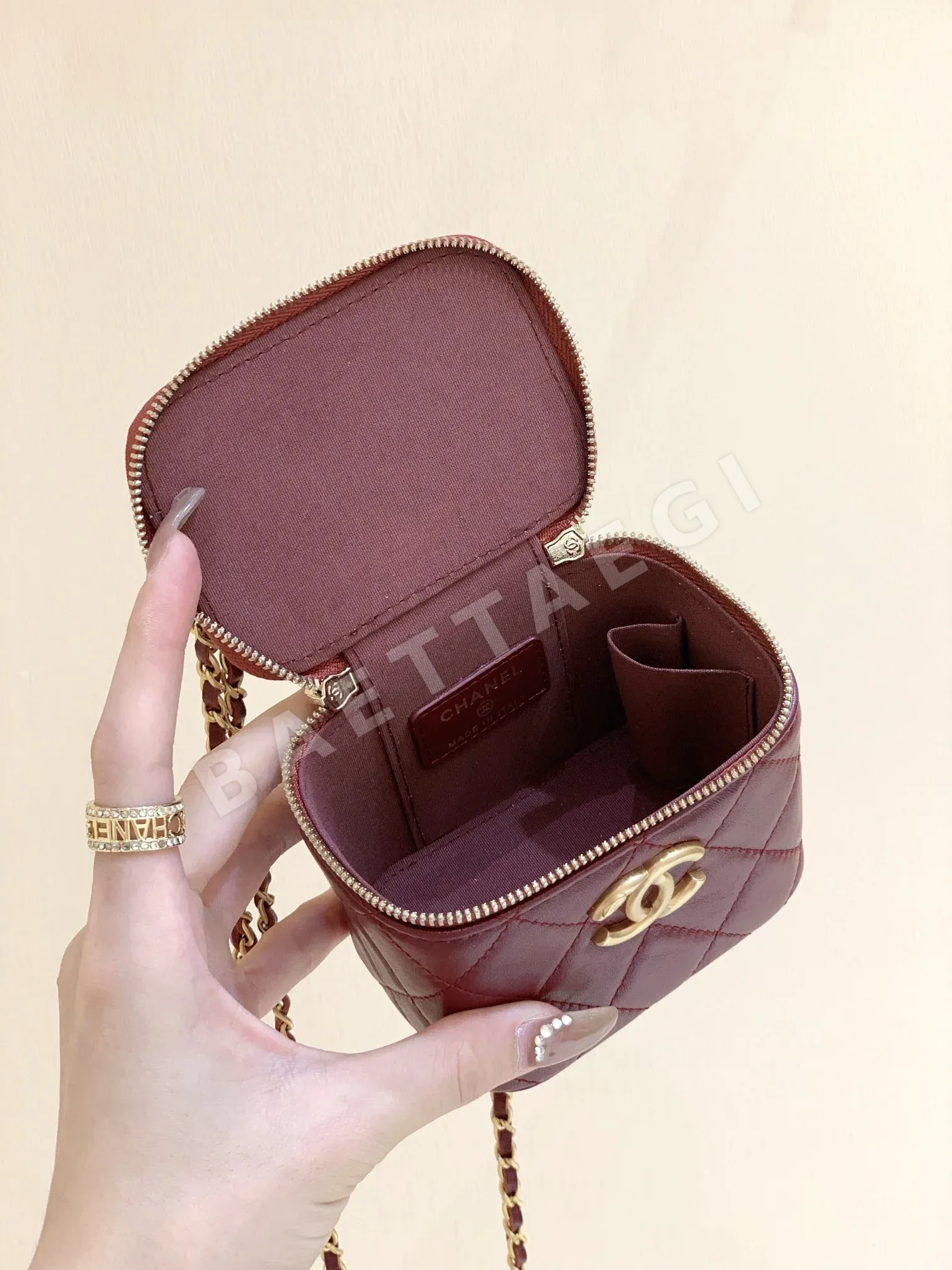 샤넬 메티에 다르 더블 골드 비즈 미니 가방 AP2292 상세 이미지 9