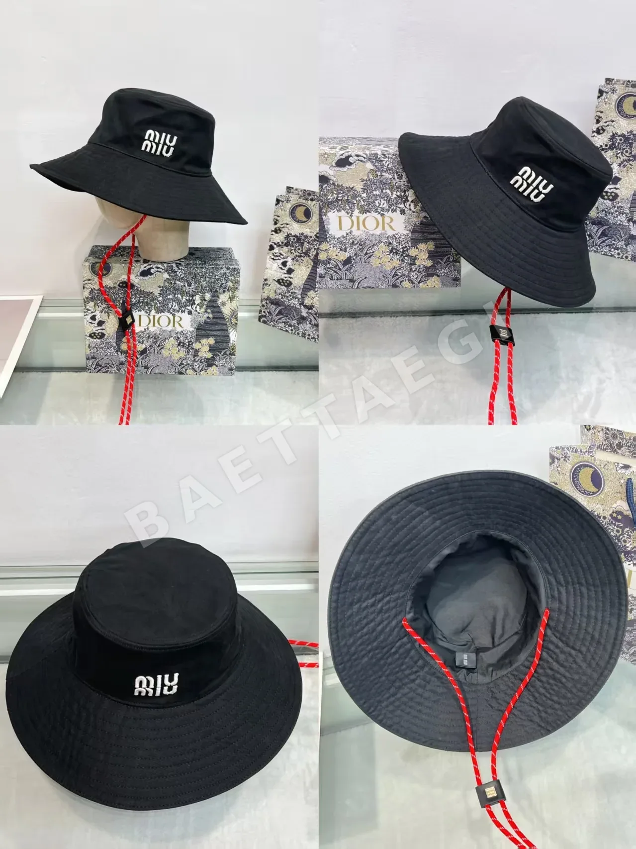 미우미우 버킷 햇 모자 상세 이미지 8