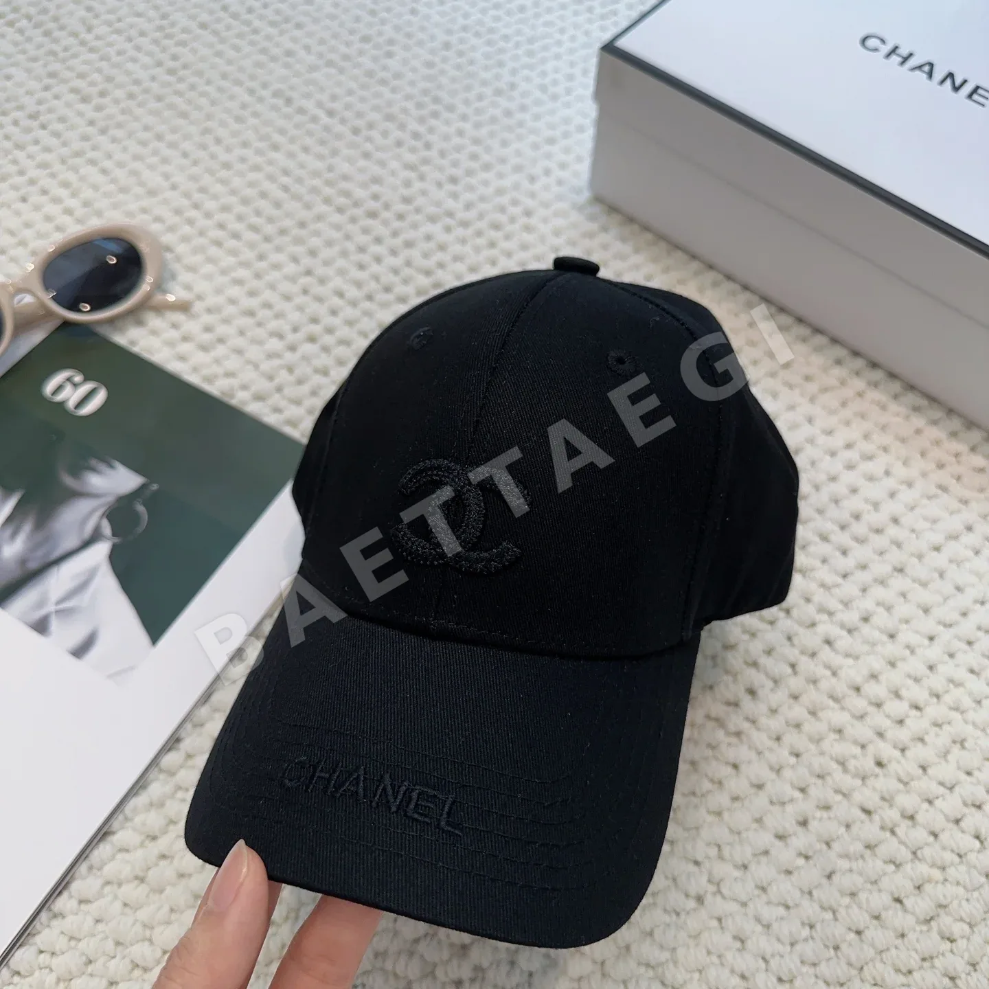 샤넬 자수 로고 야구모자 상세 이미지 6