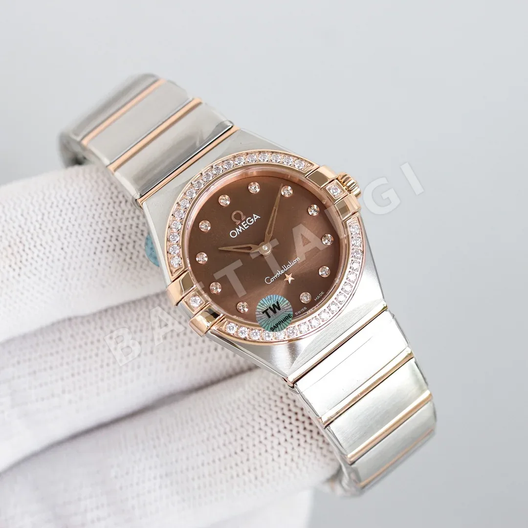 오메가 컨스텔레이션 여성 쿼츠 시계 상세 이미지 2