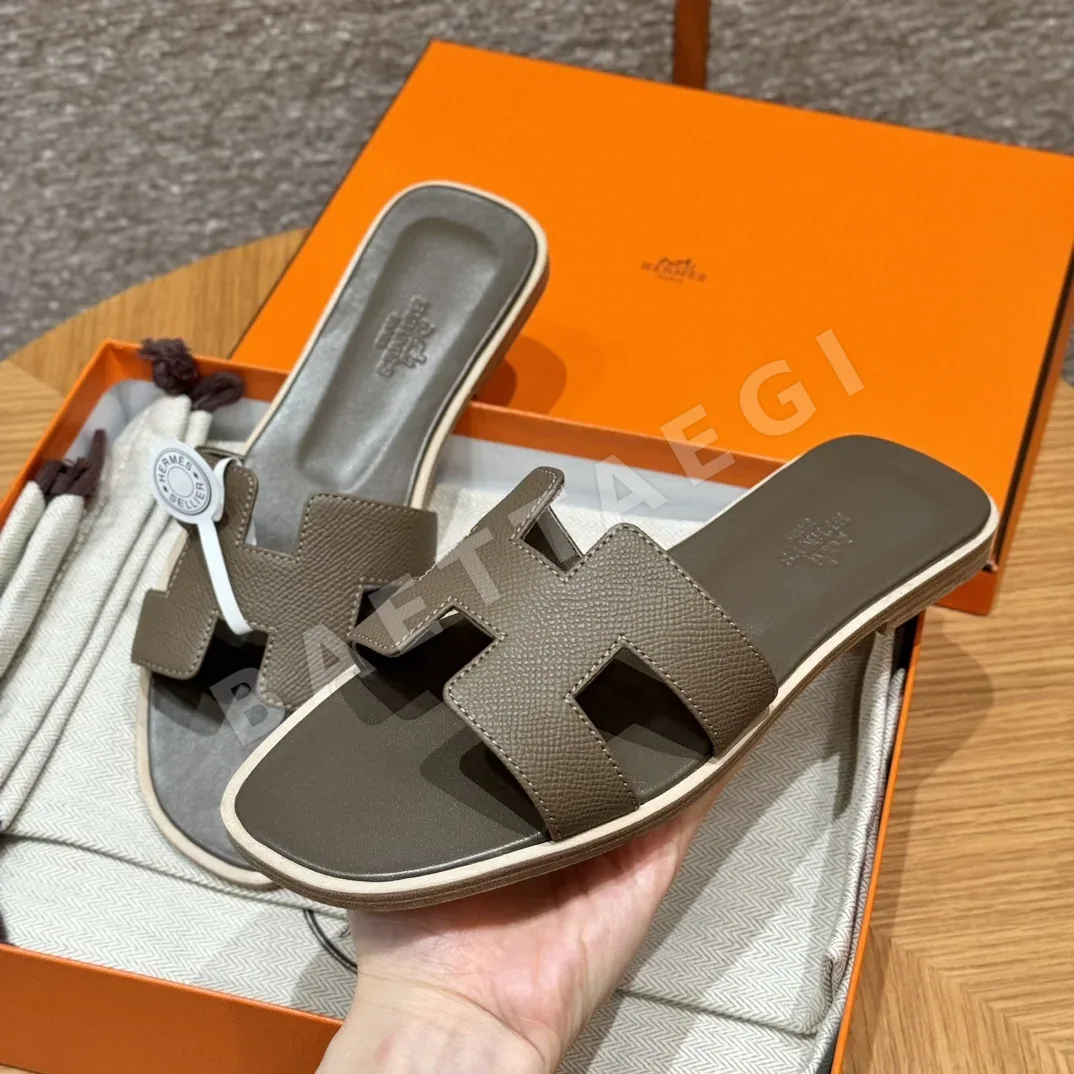 에르메스 오란 샌들 엘리펀트 그레이 신발 8307 상세 이미지 2