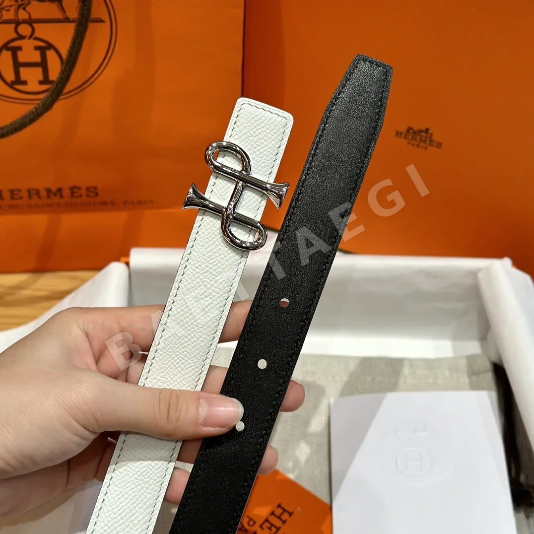 에르메스 H 버클 스위프트 가죽 여성 벨트 상세 이미지 4