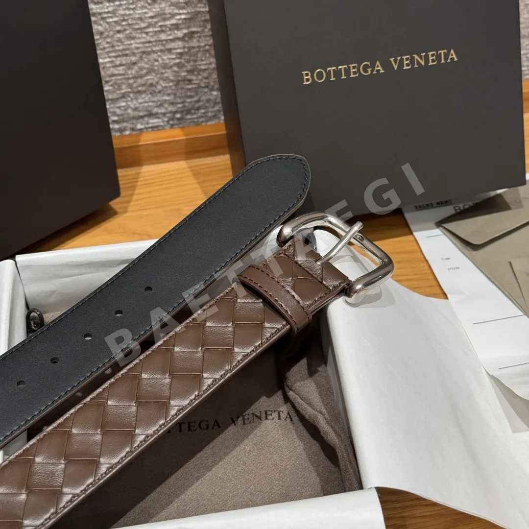 보테가베네타 인트레차토 우븐 소가죽 벨트 40MM 상세 이미지 7