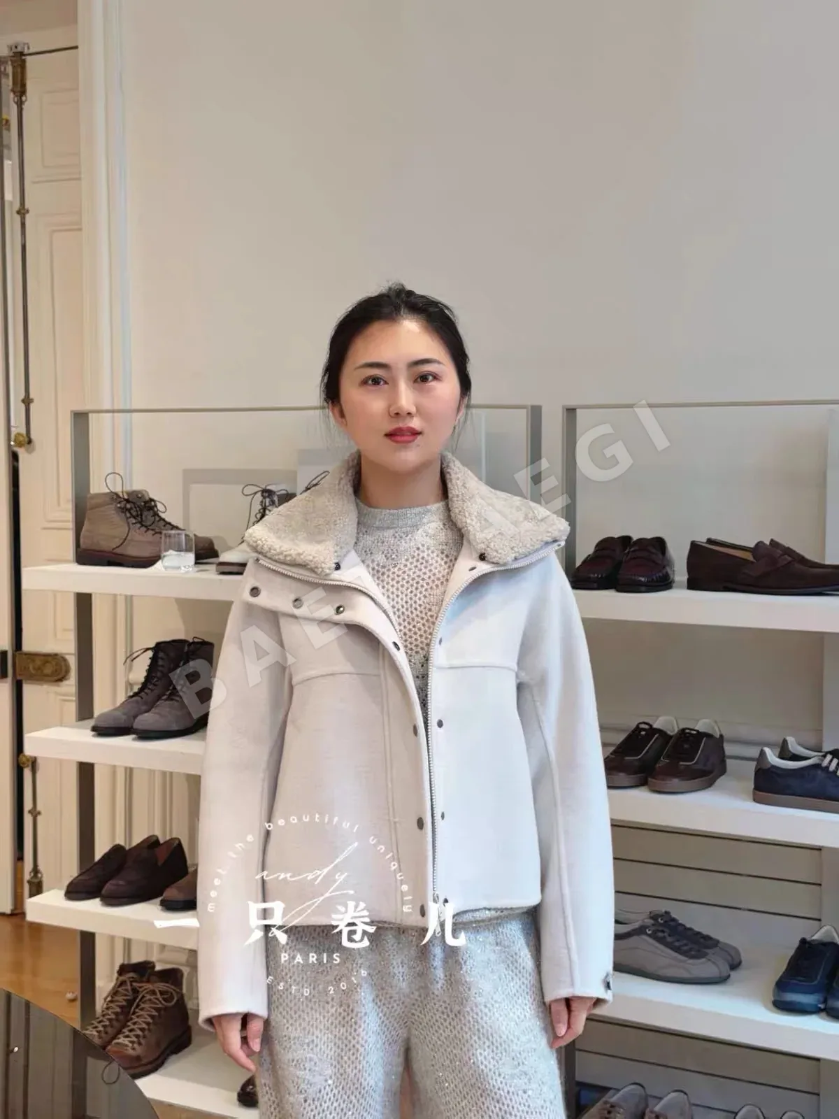 브루넬로쿠치넬리 더블 페이스 울 캐시미어 여성 자켓 상세 이미지 9