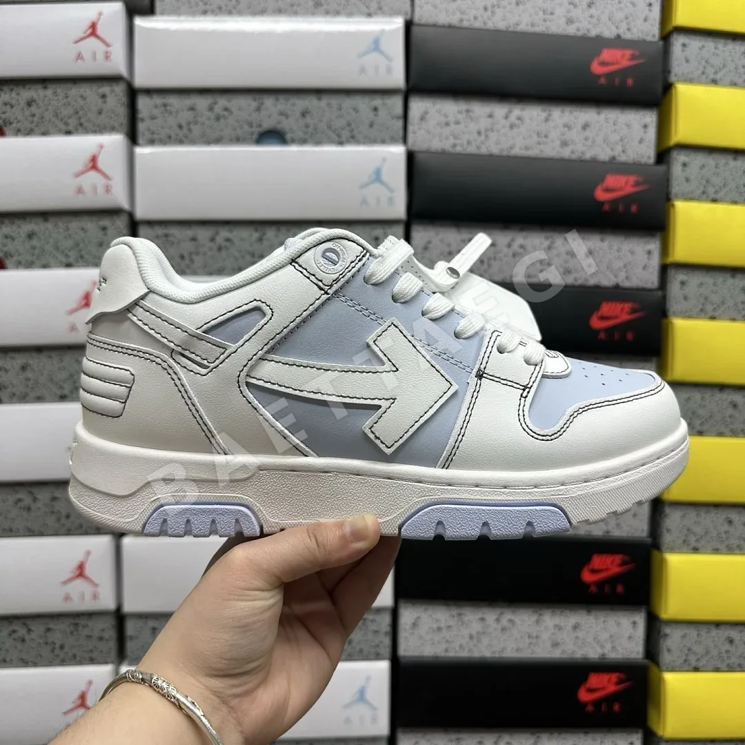 오프화이트 아웃 오브 오피스 OOO 로우 탑스 화이트 블루 202484 Off White Out Of Office OOO Low Tops 상세 이미지 9