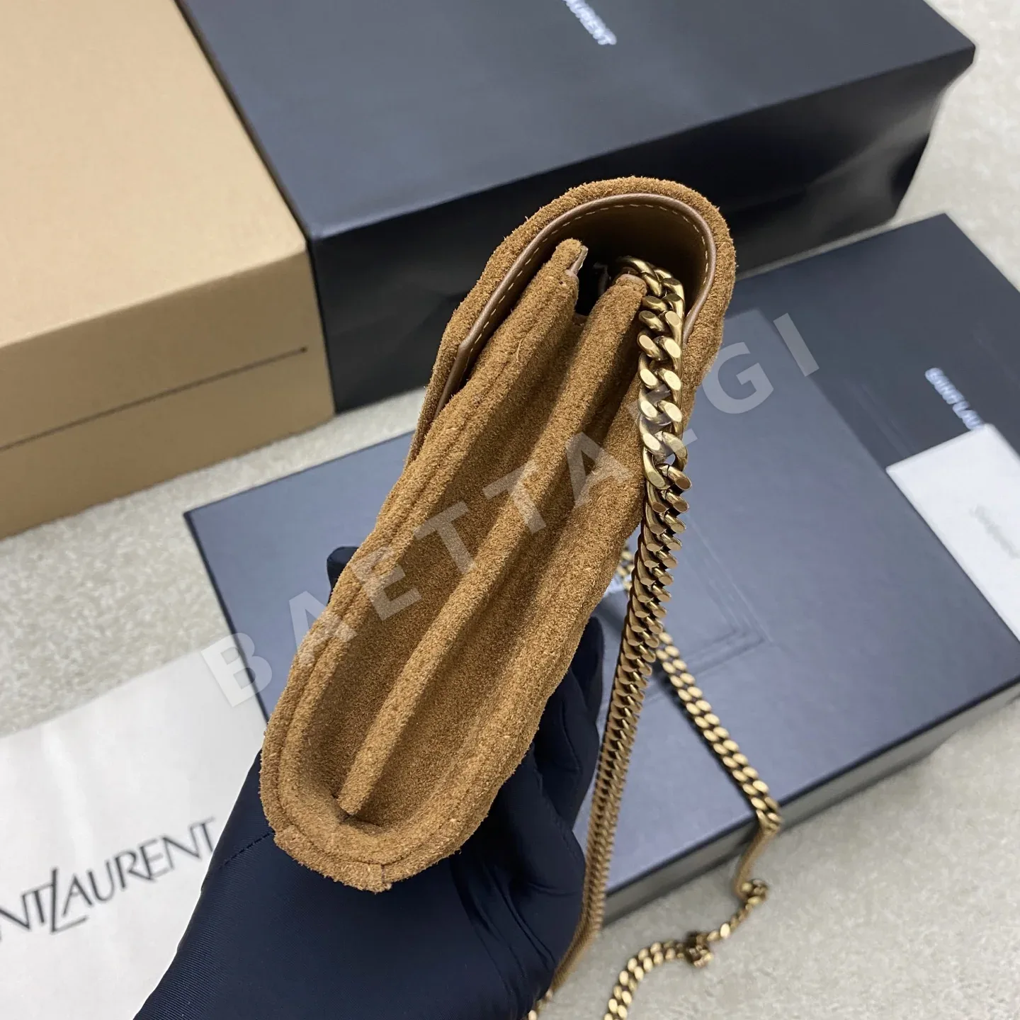 생로랑 YSL WOC 엔벨로프 체인 숄더백 상세 이미지 3