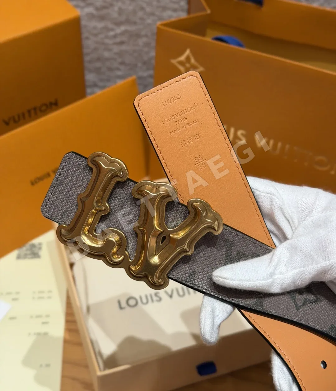 루이비통 LV스크립트 40mm 리버서블 벨트 상세 이미지 8