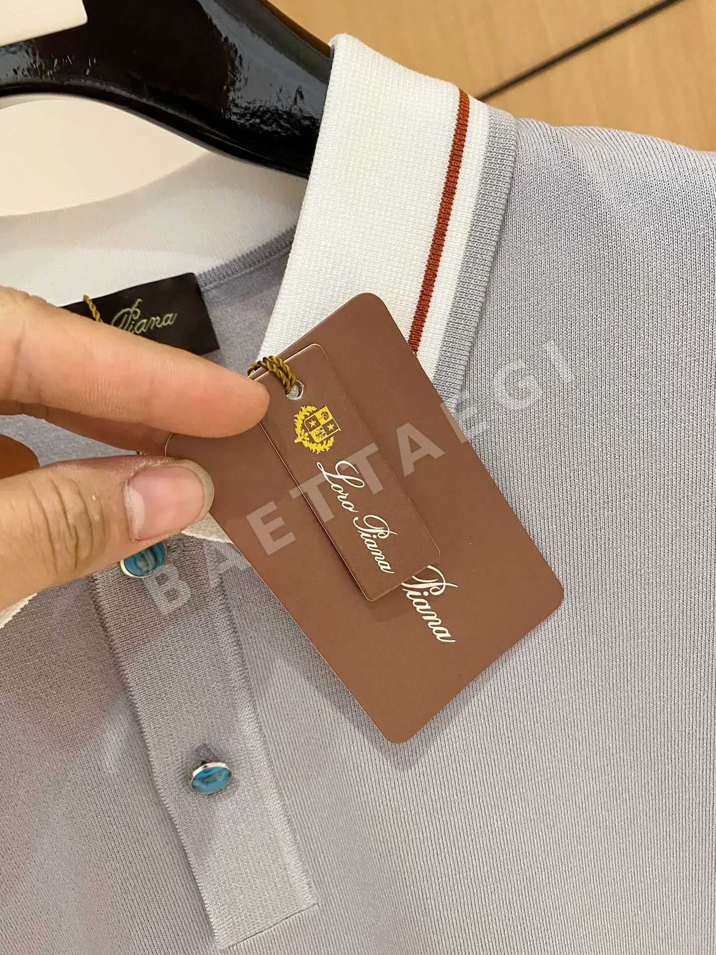 로로피아나 남성 린넨 반팔 티셔츠 상세 이미지 5