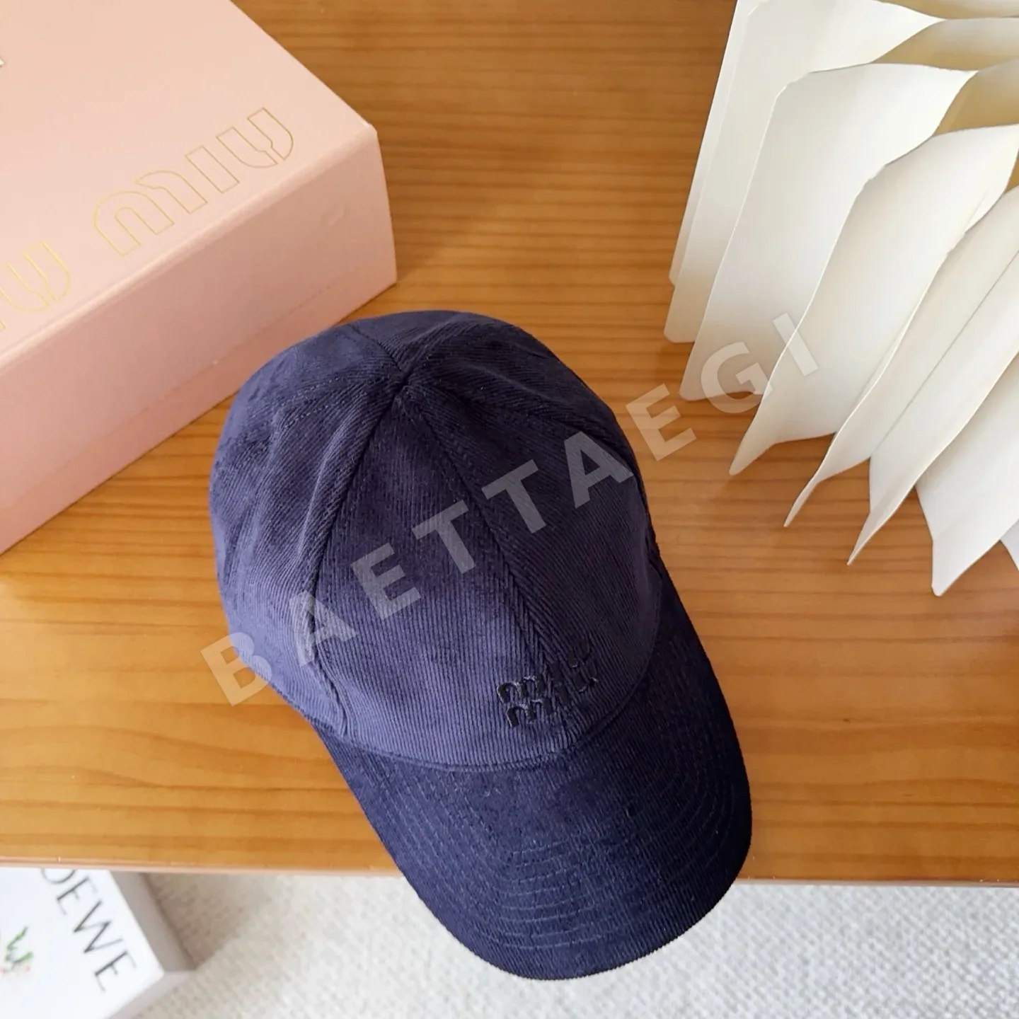 미우미우 코듀로이 야구모자 상세 이미지 4