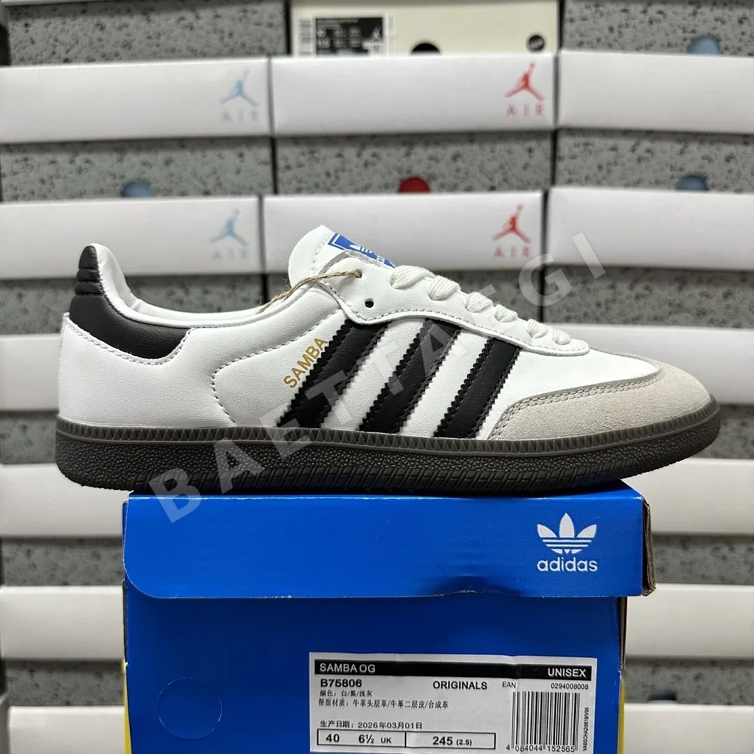 아디다스 [WZ] 삼바 OG B75806 200694 Adidas Samba OG Cloud White Core Black
