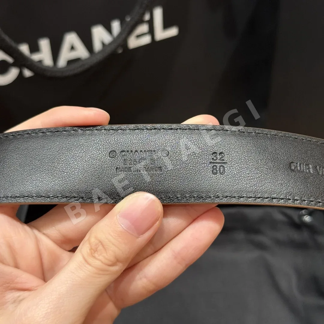 샤넬 램스킨 더블 C 메탈 로고 벨트 상세 이미지 7