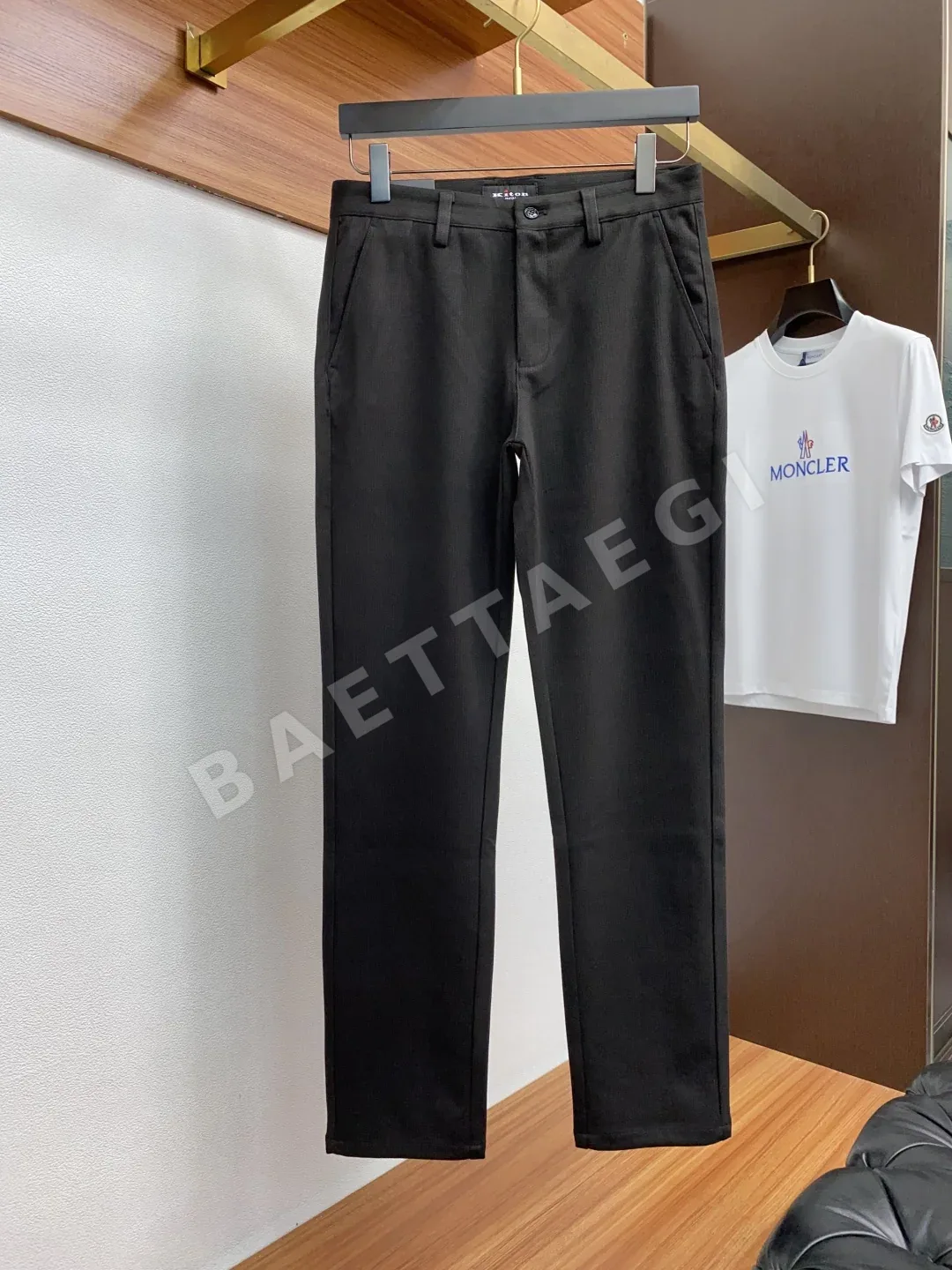 키톤 남성 린넨 수트 바지 상세 이미지 2