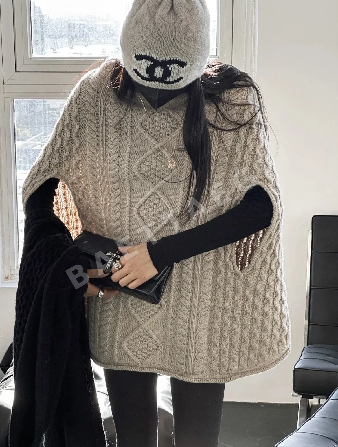 크롬하츠 925 실버 크로스 퀼팅 클러치백 상세 이미지 19