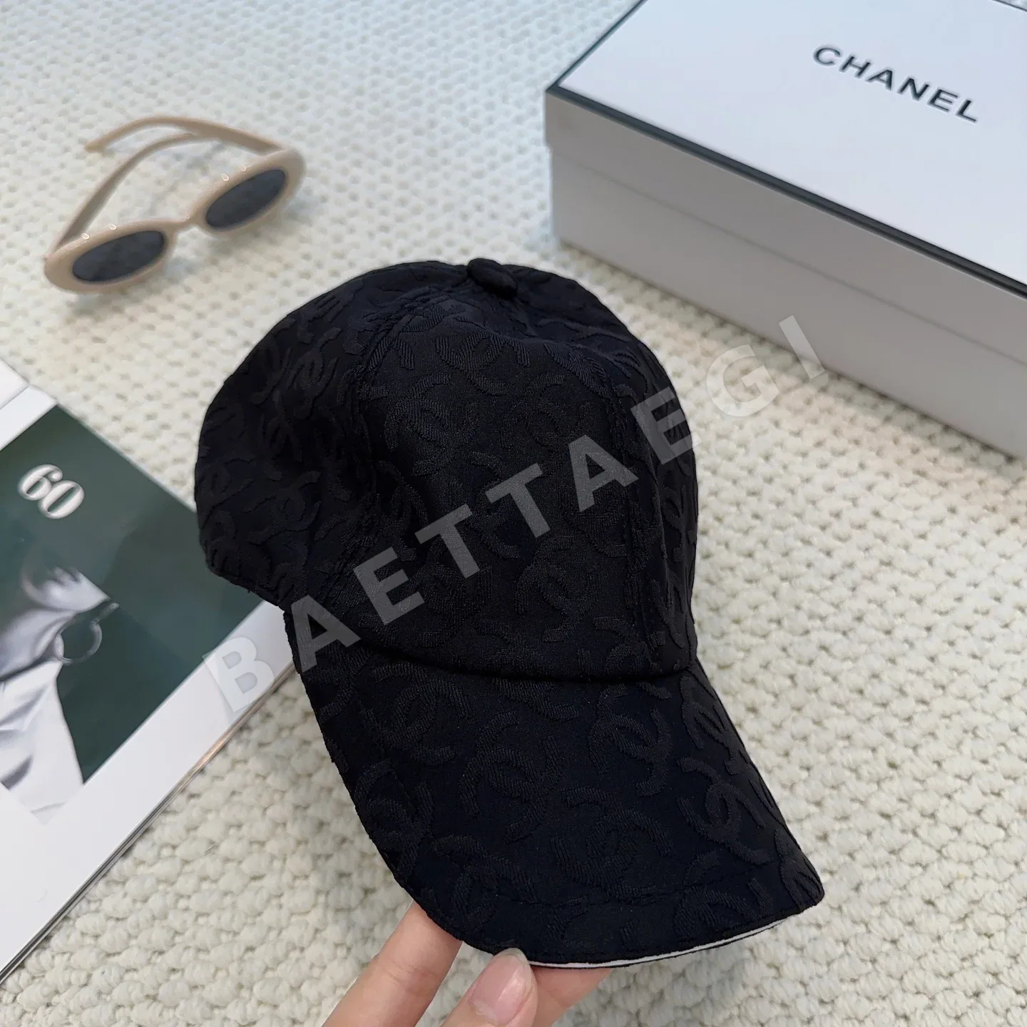 샤넬 모노그램 캔버스 야구모자 상세 이미지 6