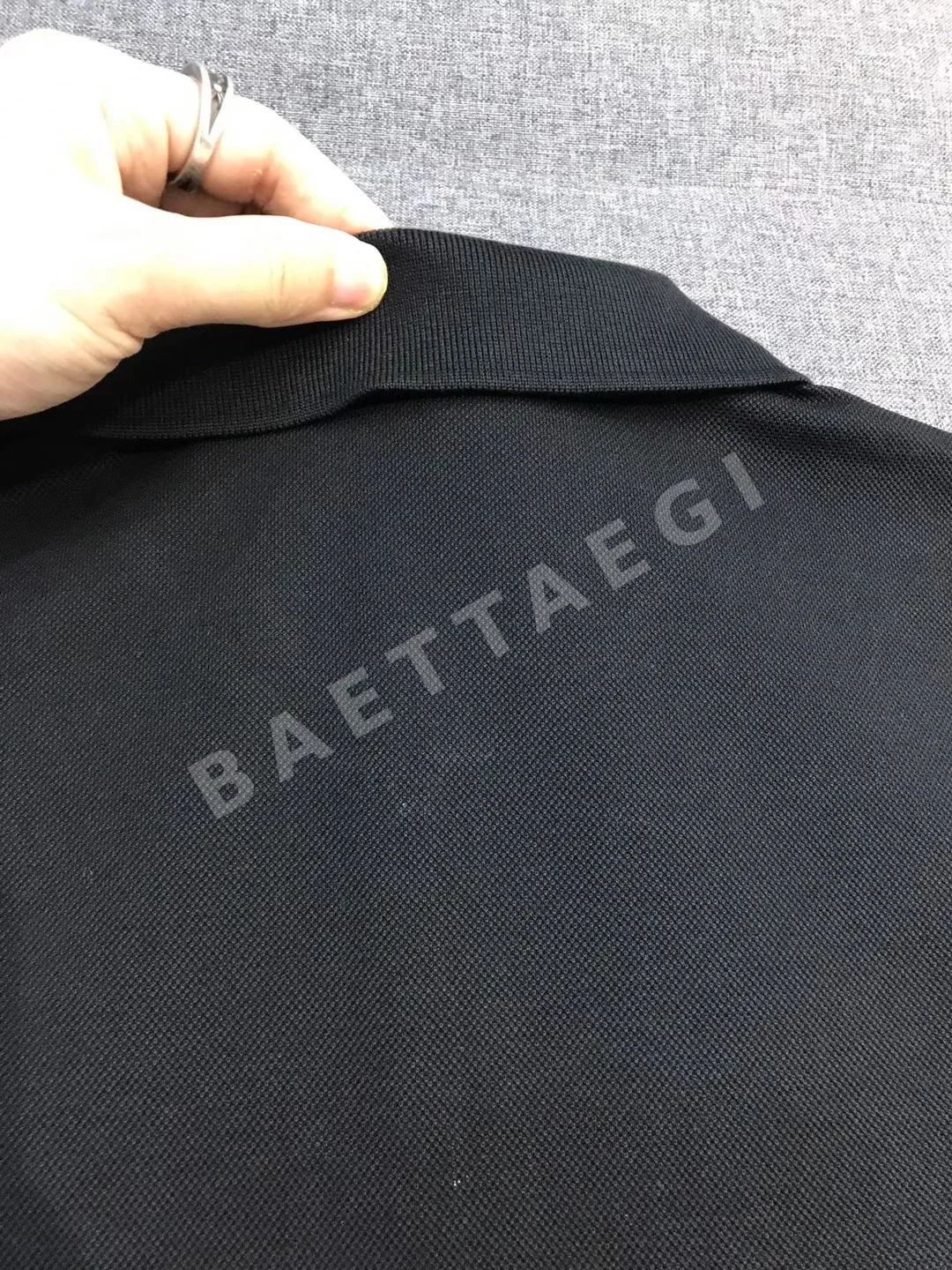 키톤 하프 집 플라켓 피케 코튼 반팔 셔츠 상세 이미지 5