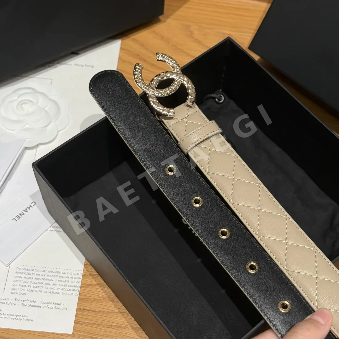 샤넬 램스킨 더블 C 메탈 벨트 상세 이미지 5