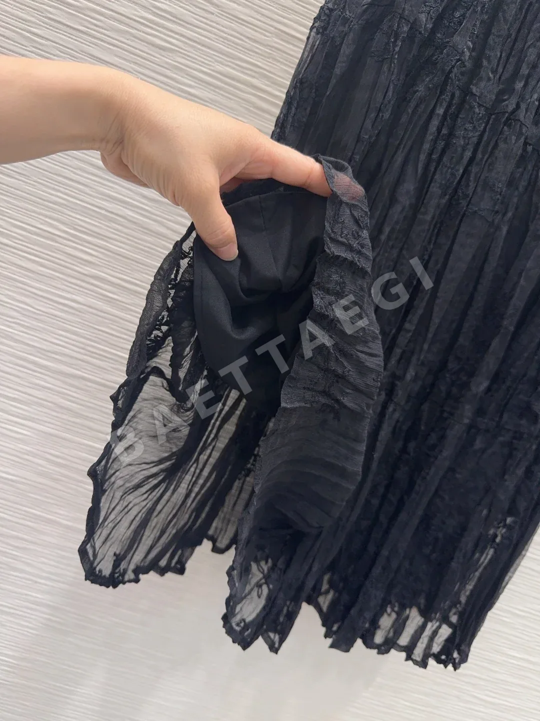 디올 메시 맥시 스커트 상세 이미지 8