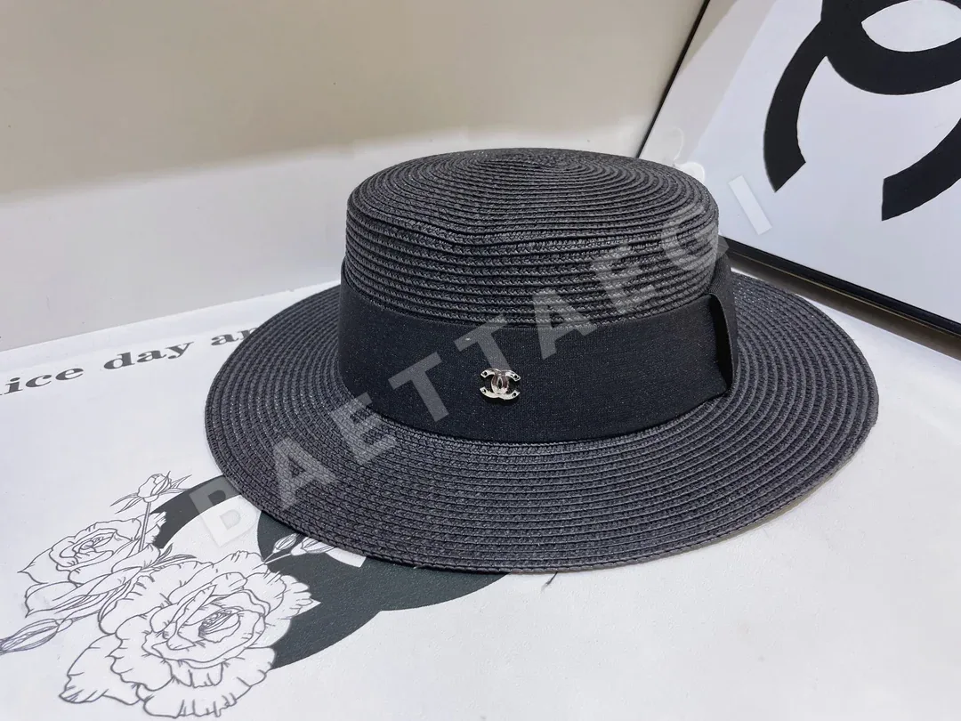 샤넬 마카롱 웨빙 밀짚 모자 상세 이미지 3