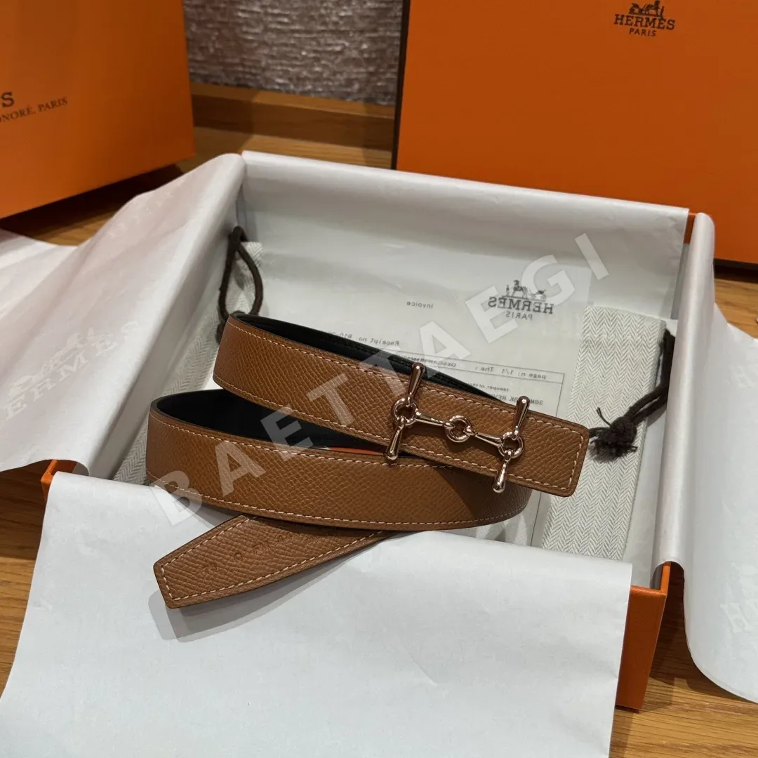 에르메스 패밀리 리버시블 가죽 벨트 176273