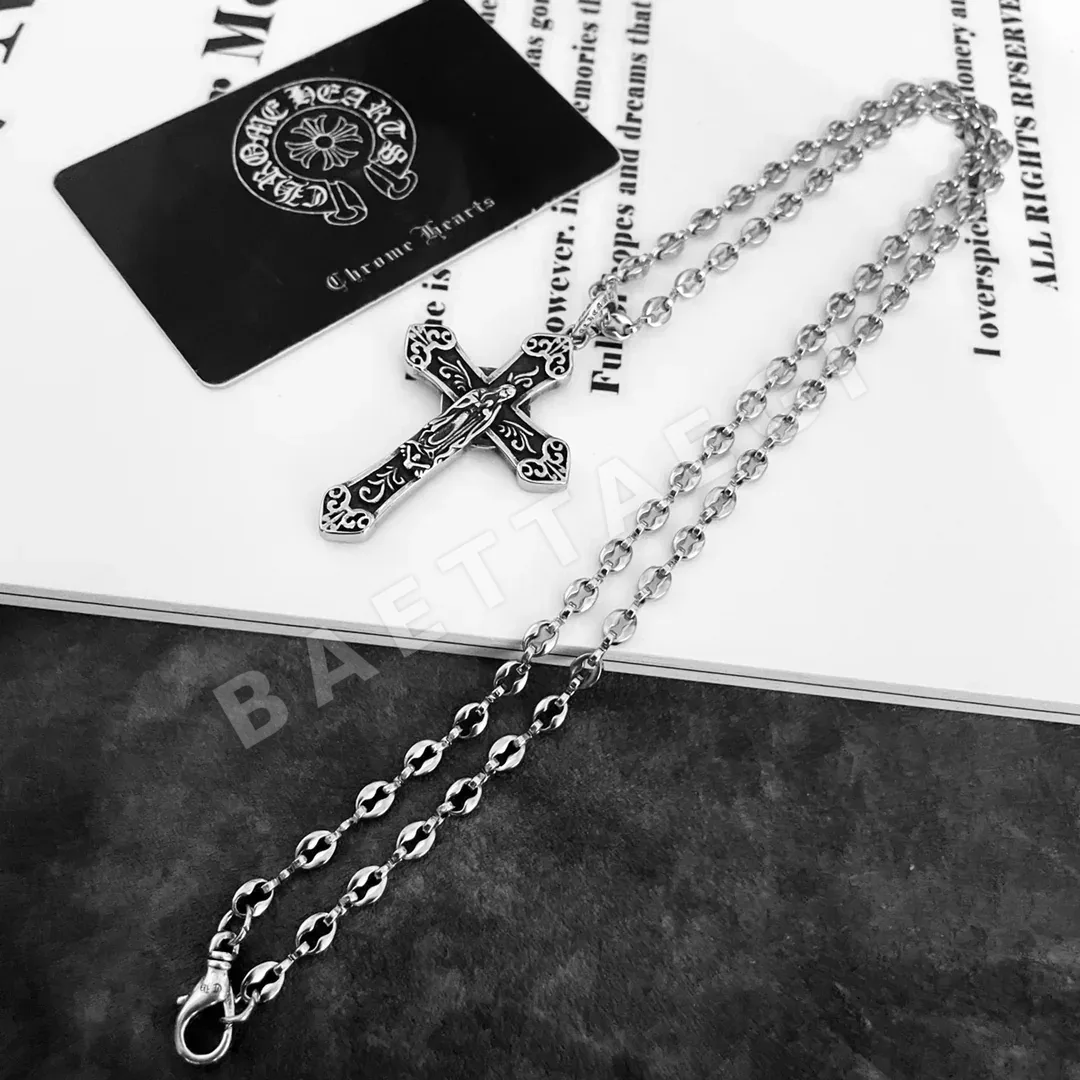크롬하츠 클래식 레트로 크로스 펜던트 목걸이 상세 이미지 2
