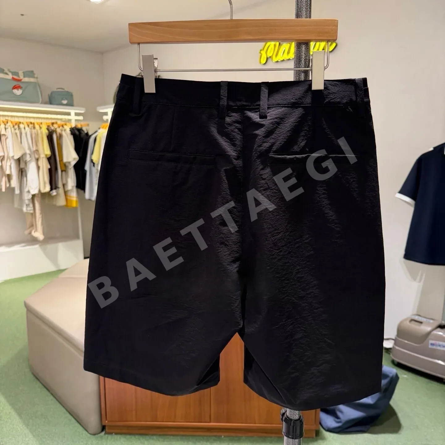 말본 여성 골프용 메시 체크 반바지 상세 이미지 7