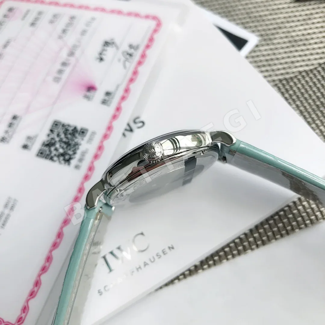 IWC 포트피노 라이트블루 다이얼 여성 시계 상세 이미지 7