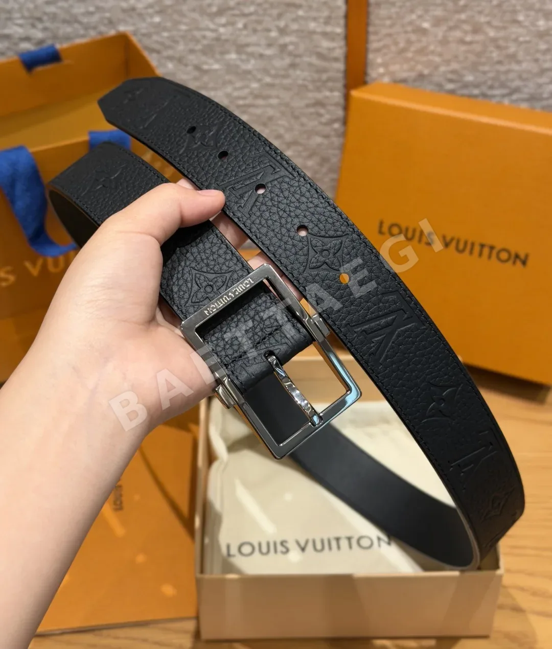 루이비통 LV 퐁느프 35mm 가죽 벨트 상세 이미지 7