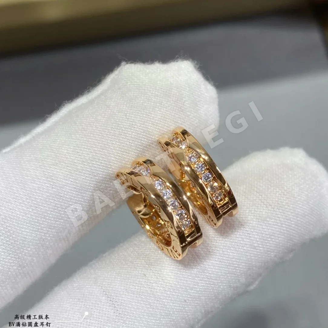 불가리 18K 골드 다이아몬드 귀걸이 상세 이미지 5
