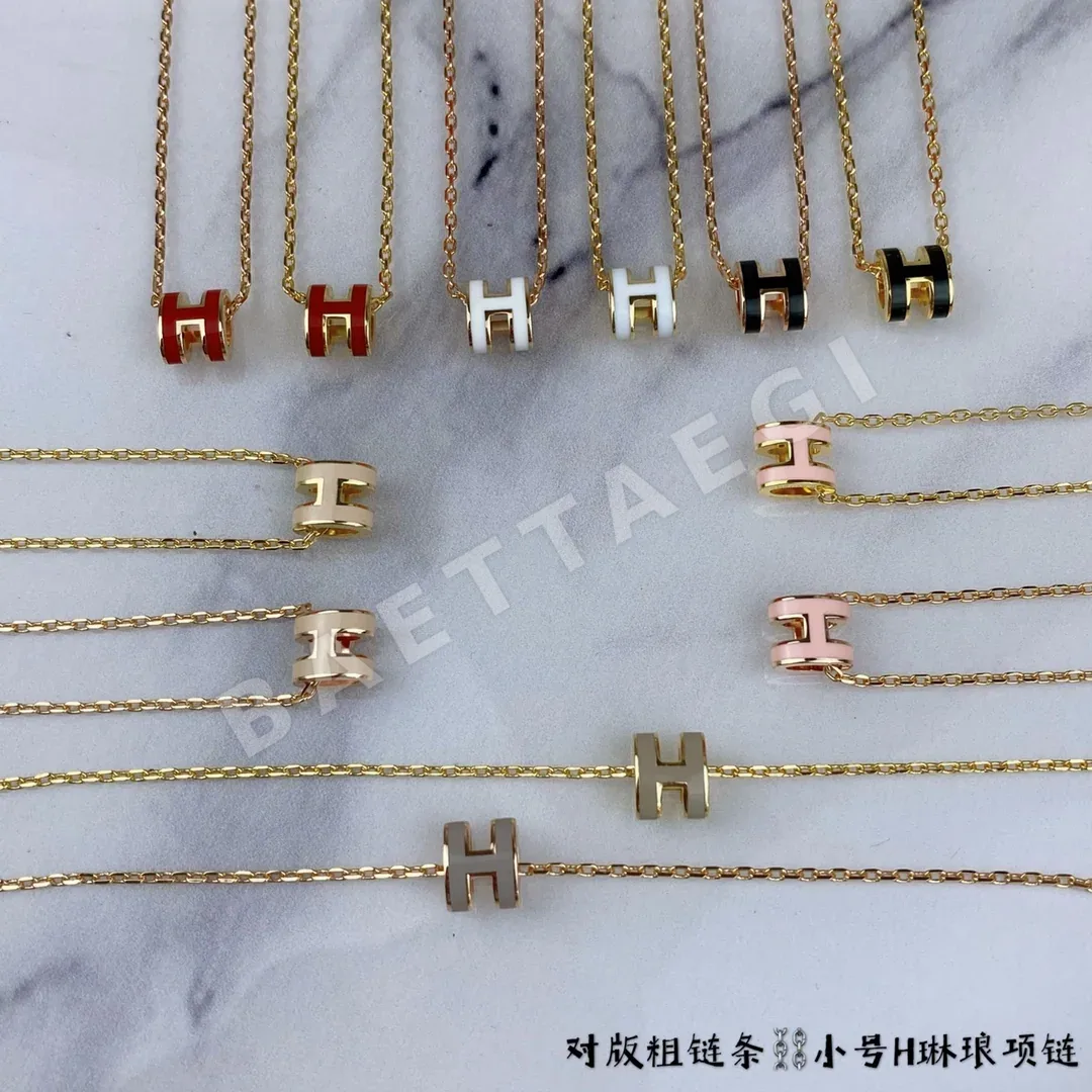 에르메스 미니 H 목걸이 상세 이미지 3