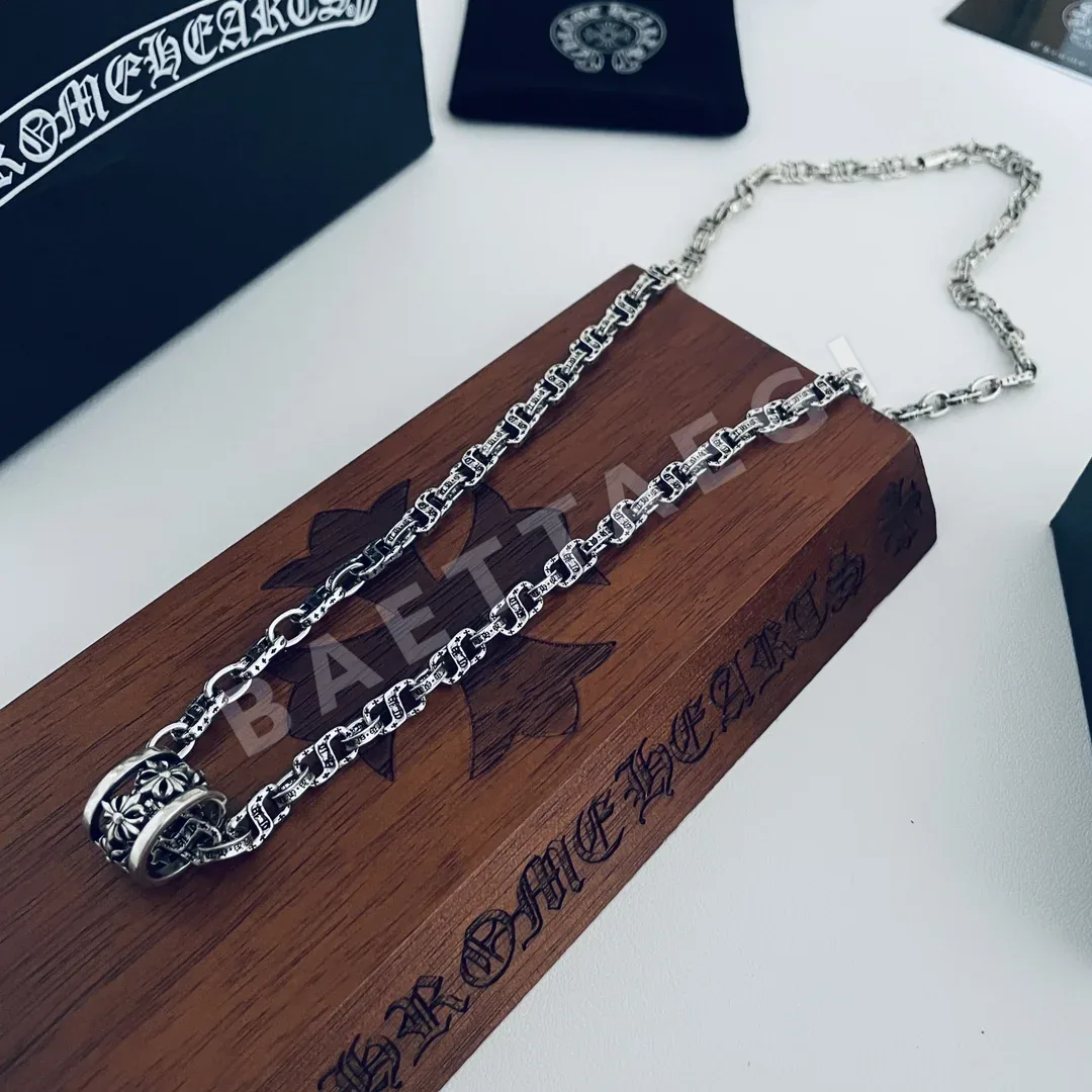 크롬하츠 크로스 서클 빈티지 실버 목걸이 127260