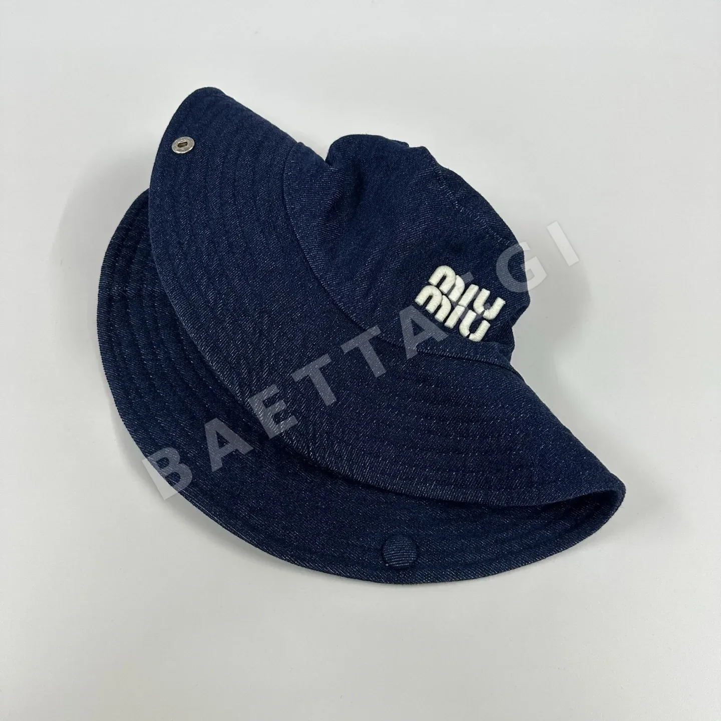 미우미우 데님 버킷햇 모자 상세 이미지 4