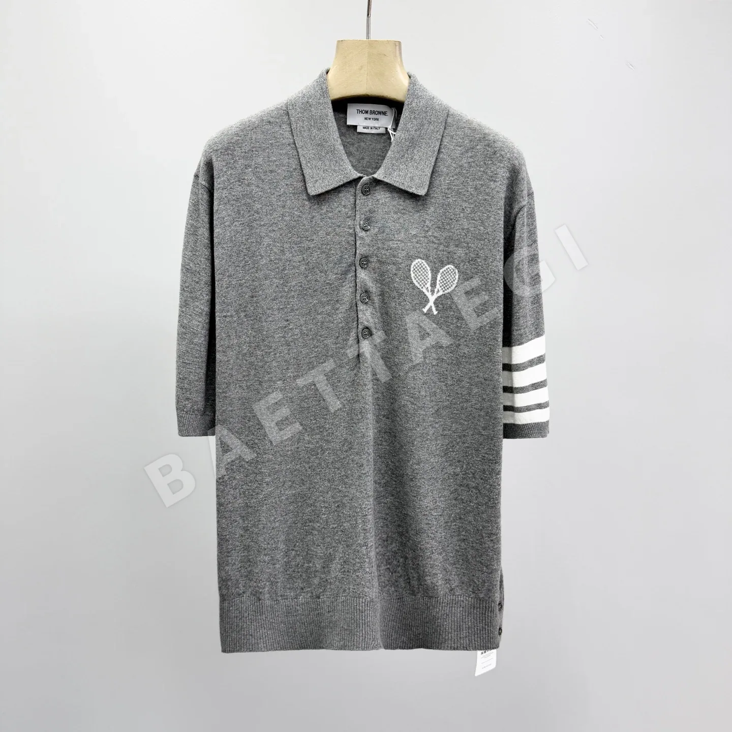 톰브라운 남성 스트라이프 반팔 폴로셔츠 114233