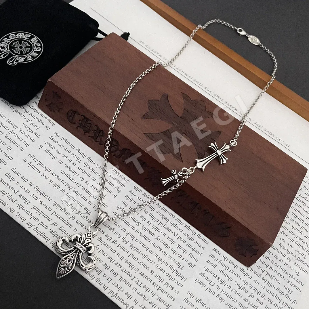 크롬하츠 클래식 레트로 크로스 목걸이 상세 이미지 6