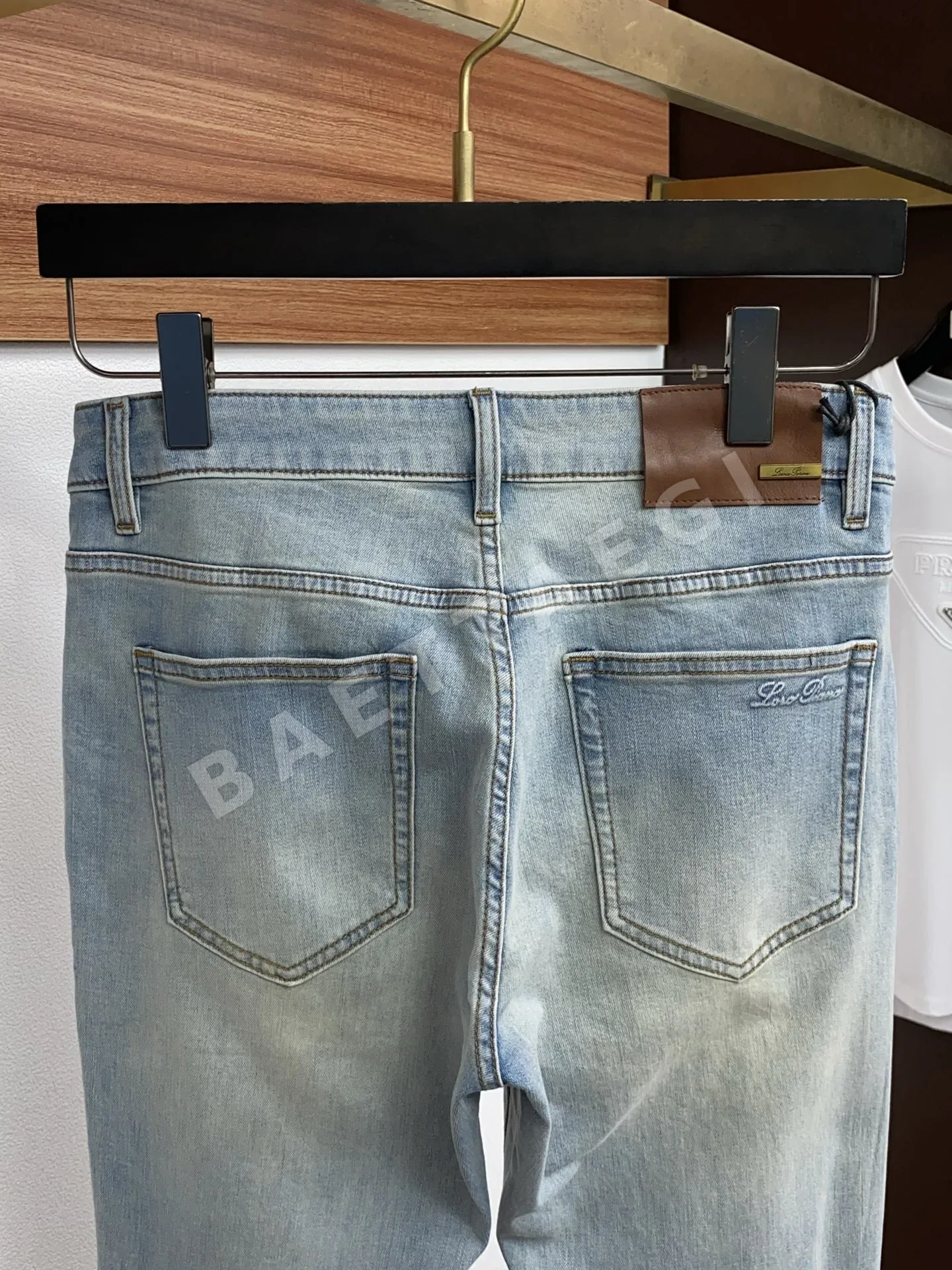 로로피아나 데님 크롭 남성 바지 상세 이미지 9