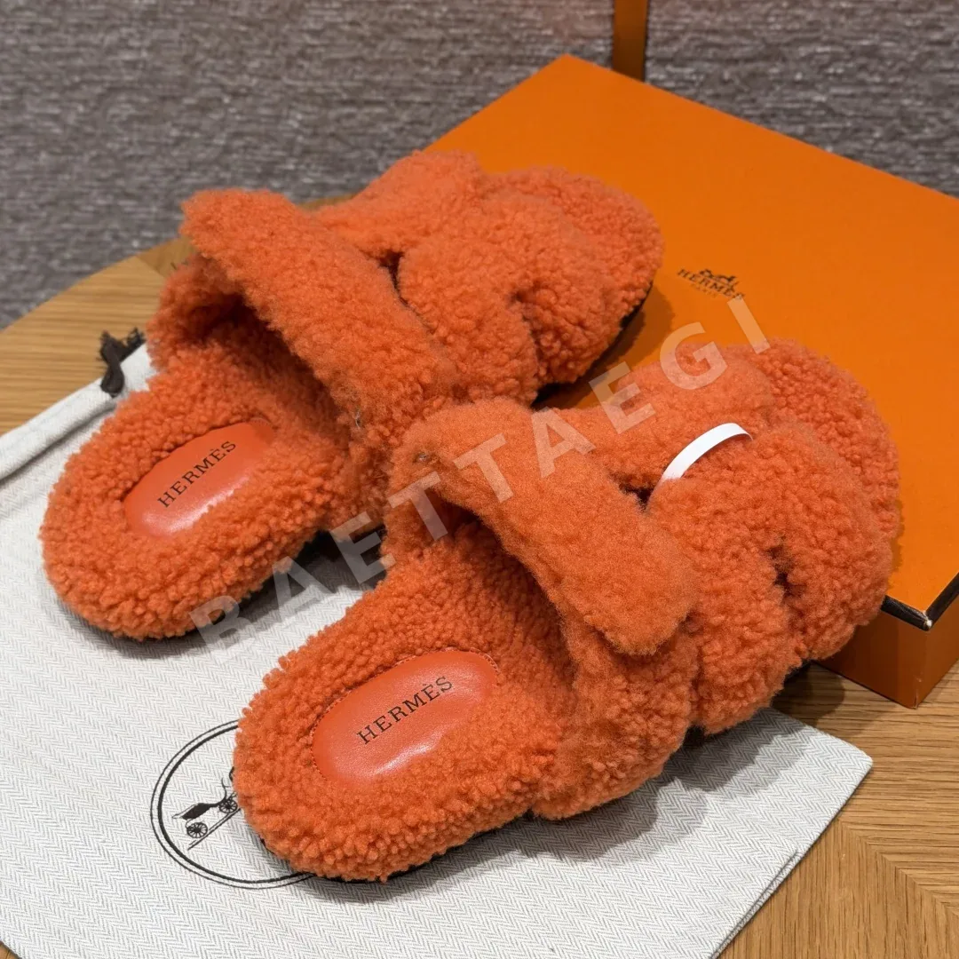 에르메스 시프레 샌들 오렌지 울레더 상세 이미지 3